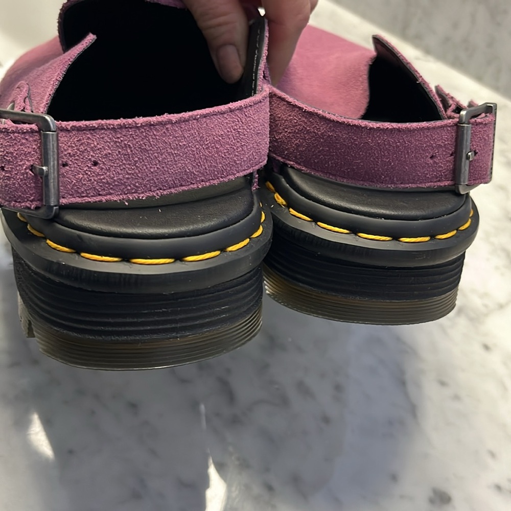 Dr Martens Zebzag Suede Slingback Platform Mule size 10 NEW - Picture 11 of 15